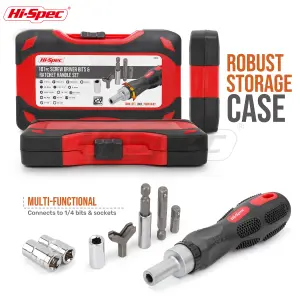 Hi-Spec 101pc 1/4 & 3/8 Inch Drive Metric Socket Set. 4 -17mm with Ratcheting Wrench and Extension Bars in a Compact Case