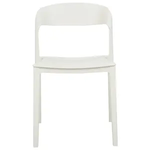 Set of 2 Dining Chairs SOMERS White