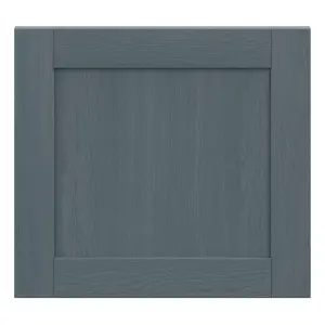 Alpinia Matt dusk blue wood effect Shaker Appliance Cabinet door (W)600mm (H)543mm (T)18mm