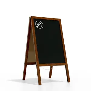 ALLboards Pavement Chalkboard black with wooden frame 118x61cm