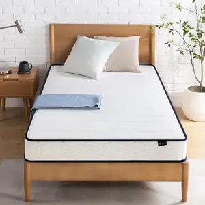 spring mattress - Tight top medium firmness mattress - Euro top design mattress with multiple layers Single (3')