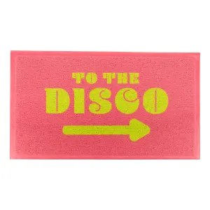 To The Disco Sign Doormat (70 x 40cm)