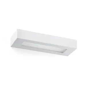 Luminosa Olaf 2 Light Up & Down Wall Light White Plaster, E14