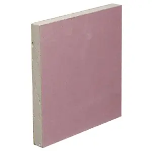 Gyproc Fireline Square edge 12.5mm Plasterboard, (L)2.4m (W)1.2m