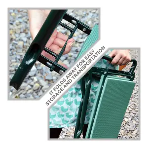 Portable Garden Kneeler Foam Kneeling Stool Tool Bag Padded Seat Seat Pad