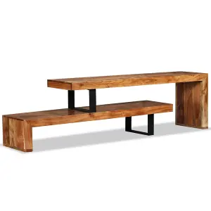 Berkfield TV Stand Solid Acacia Wood