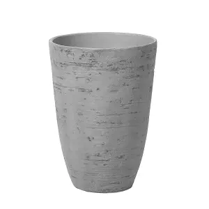 Set of 2 Plant Pots 35 x 35 x 50 cm Grey CAMIA