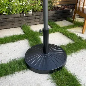 Black Heavy Duty 12 KG Resin Parasol Base