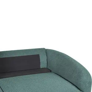 3 Seater Fabric Sofa Green TROSA