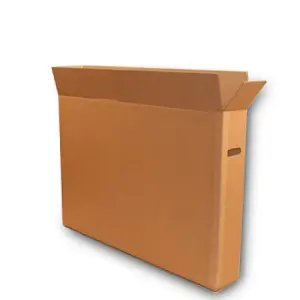 43 Inch TV Removal Cardboard Moving Double Wall Box Basic Protection Kit