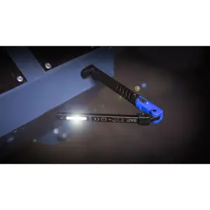 Sealey Rechargeable Slim Folding Pocket Light 2 COB & 1 SMD LED - Blue LED01B