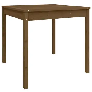 Berkfield Garden Table Honey Brown 82.5x82.5x76 cm Solid Wood Pine