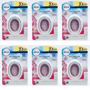 Febreze 2in1 Bathroom / Small Spaces Air Freshener Blossom & Breeze 7.5 ml. (Pack of 6)