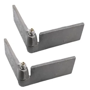 Left & Right Self Aligning Ball Steel Butt Hinge Weld-On Heavy Duty 50x250mm