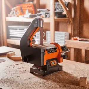 VonHaus Belt and Disc Sander - 25 x 760mm Belt / 125mm Disc Sander, Adjustable Sanding Table Changeable Sanding Discs Belts