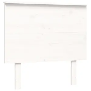 Berkfield Bed Frame with Headboard White 90x200 cm Solid Wood