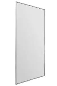 MirrorOutlet Artus - Silver Aluminium Edged Full Length Wall Leaner Mirror 68" X 33" (174CM X 85CM)