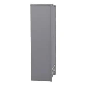 GFW Arianna 2 Door 1 Drawer Wardrobe Cool Grey