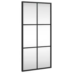 Mikayia Wall Mirror Black 60cm H x 30cm W