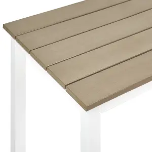 Garden Table Engineered Wood White MESSINA