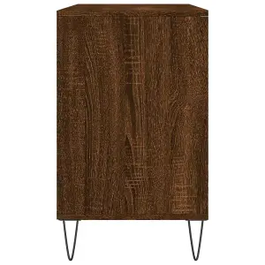 Berkfield Shoe Cabinet Brown Oak 102x36x60 cm Engineered Wood