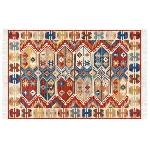 Wool Kilim Area Rug 200 x 300 cm Multicolour VANASHEN