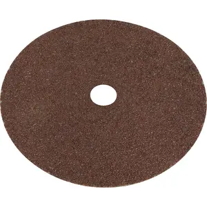 25 Pack 175mm Fibre Backed Sanding Discs - 24 Grit for Wood Finishing