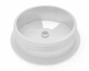 Round Plastic Grommet For Desk Table Cable Tidy Wire Cover 60 mm White