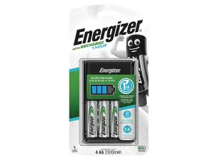 Energizer S623 1 Hour Charger plus 4 x AA 2300 mAh Batteries ENG1HOUR