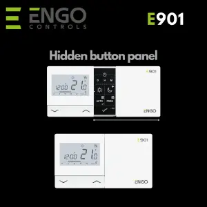 ENGO E901 Programmable Wired Thermostat 7 Day Battery Powered