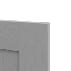 GoodHome Alpinia Matt slate grey wood effect Shaker Appliance Cabinet door (W)600mm (H)543mm (T)18mm