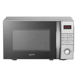 Igenix IGM0821SS Digital Microwave, 20 Litre, 800 W,  Stainless Steel