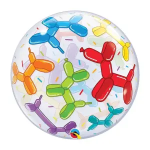 Qualatex Dog Bubble Balloon Multicoloured (One Size)