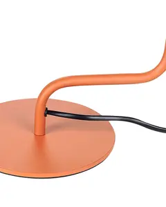 Beliani Industrial Metal Desk Lamp Orange RIMAVA