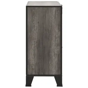 Berkfield Storage Cabinets 2 pcs Grey 72x36x82 cm Metal and MDF