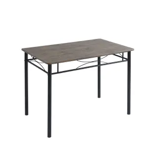 MCC Direct Dining table and 4 chairs set with Metal frame Silvia Range - Brown