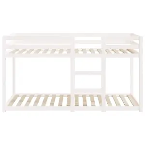 Berkfield Bunk Bed White 80x200 cm Solid Wood Pine