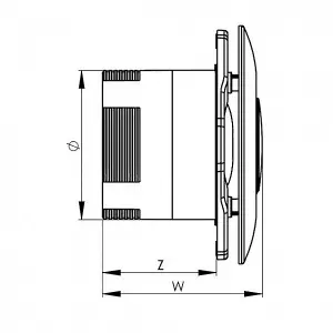 Bathroom Ceiling Extractor Fan 100mm with Humidity Sensor