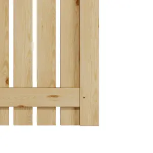 Garden Gate Wooden Fence Door with Door Latch for Home Yard 90cmW x 120cmH