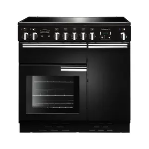 Rangemaster PROP90EIGBC Freestanding Electric Range cooker with Induction Hob - Black