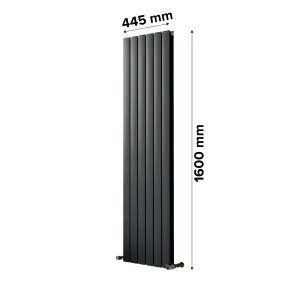 Ximax Vertirad Duplex HWD160044A Anthracite Vertical Designer 4072BTU Radiator, (W)445mm x (H)1600mm