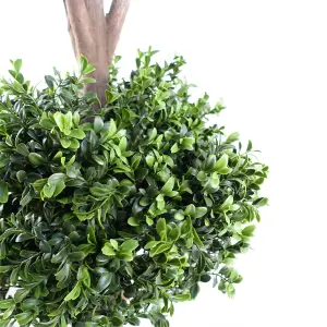 120cm Buxus Triple Ball Artificial Tree UV Resistant Outdoor Topiary