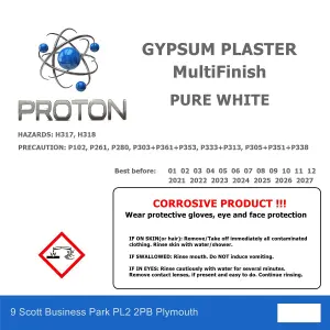 200g Snow White Gypsum Multi Finish Plaster Repair Filler With Polymers