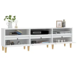 Berkfield TV Cabinet White 150x30x44.5 cm Engineered Wood