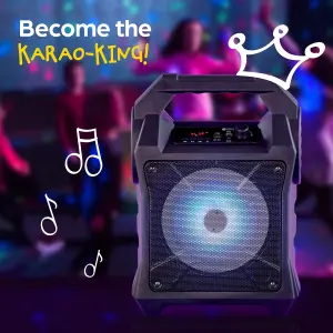 WICKED GIZMOS Portable Karaoke Machine with Amplifying Speaker