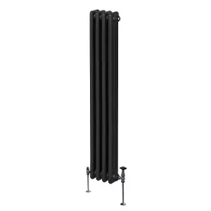 Traditional 3 Column Radiator - 1800 x 202 mm - Black