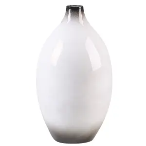 Decorative Vase BAEZA Ceramic White