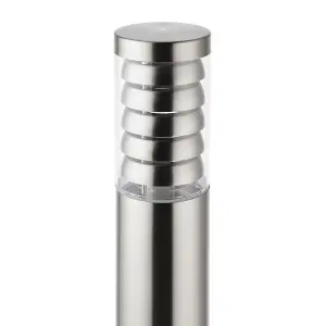 Luminosa Tango Outdoor Bollard Brushed Stainless Steel IP44