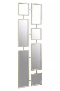 Interiors by Premier Beauly Silver Finish Iron Frame Mirror