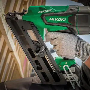 HiKOKI (Hitachi) HiKOKI NR1890DC 18v Brushless First Fix 90mm Framing Nailer inc 2x 5.0Ah Batts